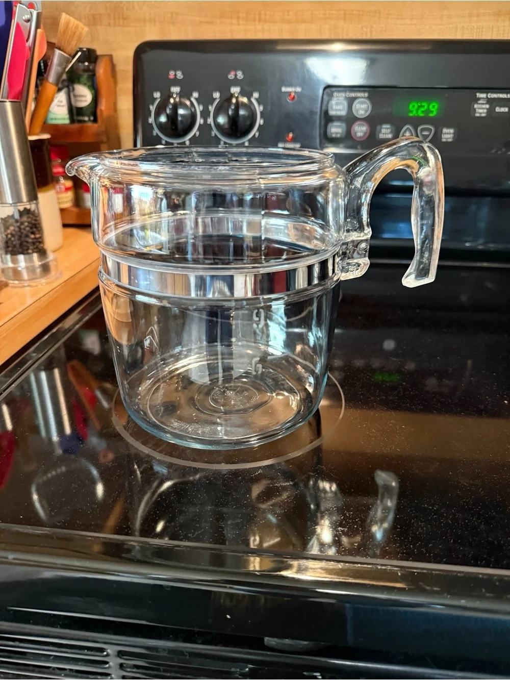 MCM Pyrex Glass Coffee Carafe Pot 9 Cup Replacement Flameware Clear